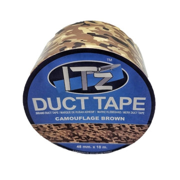 Banda adeziva decorativa, 48mm x 10m, ITZ DucTape 12, Camouflage Broown 02124