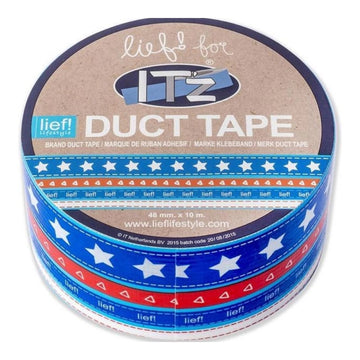 Banda adeziva decorativa, 48mm x 10m, ITZ DucTape 45, Stelute Lief 02452
