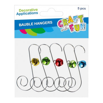 Accesorii creatie - clopotei decorativi, 2.5x6 cm, set 5 buc, Craft with Fun 545861
