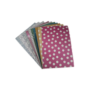 Carton A4, 220g, cu sclipici, diverse modele, set 10 coli, Colorarte