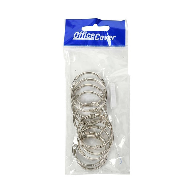 Accesorii creatie - inele metal, 25mm, set 10 buc, Colorarte