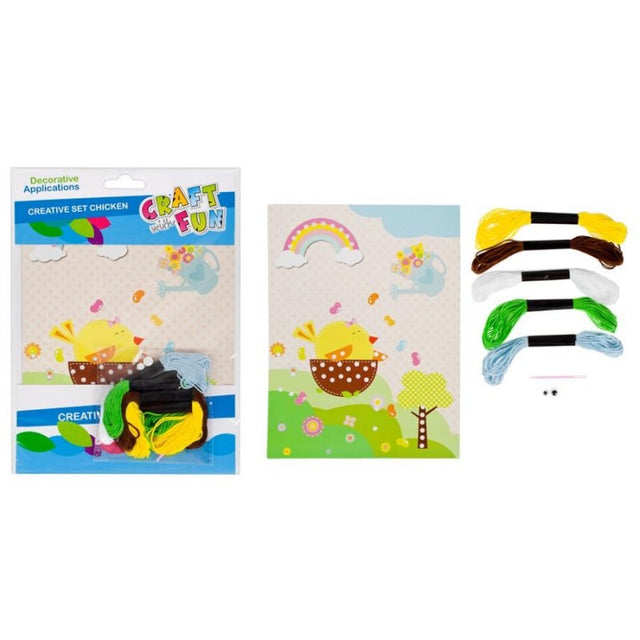 Accesorii creatie - pui, kit creativ sfoara, Craft with Fun, 445963