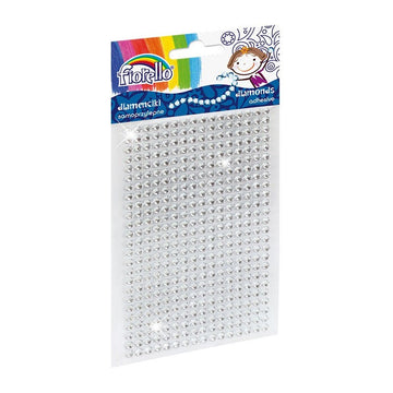 Accesorii creatie - diamante plastic, cristal, 4mm, autoadezive, blister 400 buc, Fiorello, GR-DS039-4 / 170-2394