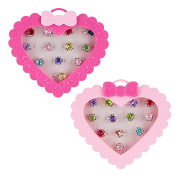 Inele - diamant, cutie inima, 13 cm, set 12 buc, MegaCreative 543826