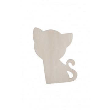 Accesorii creatie - lemn - pisici, set 4 buc, Colorarte