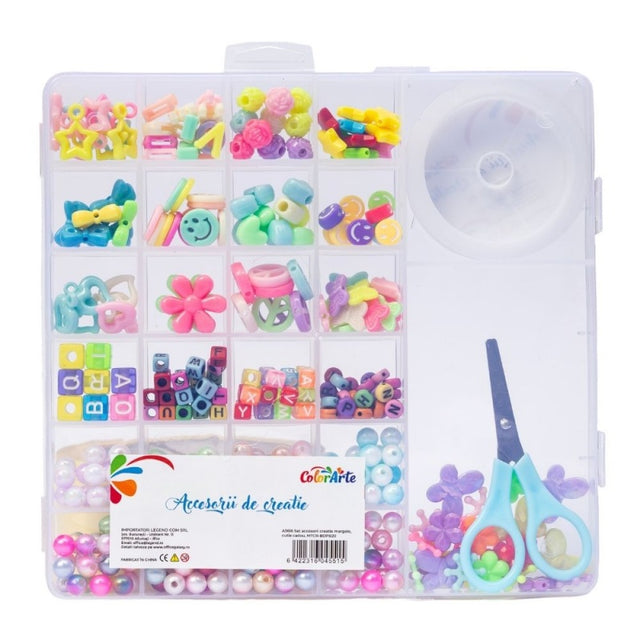 Accesorii creatie - margele diverse, cutie cadou, Colorarte MTCR-BDPB20