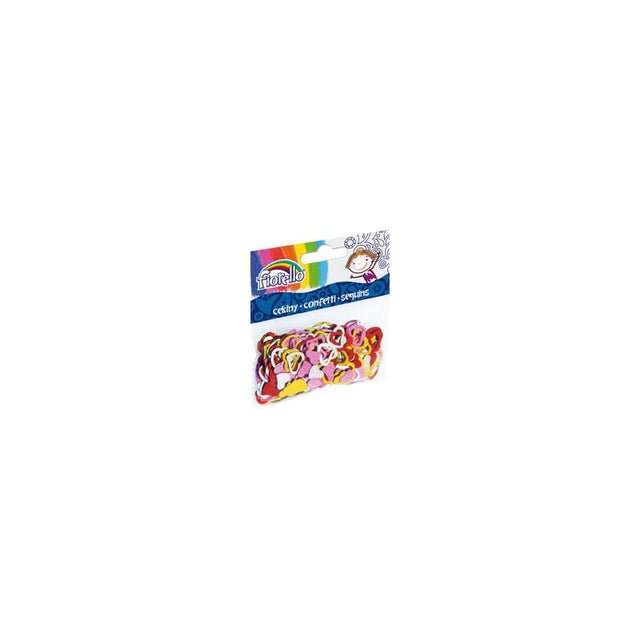 Accesorii creatie - confetti, 12x13mm, inimioare, Fiorello, GR-K144 / 170-2267
