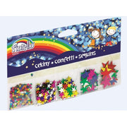 Accesorii creatie - confetti, stele, 5 dimensiuni x 2g, 10g, Fiorello, GR-K251 / 170-2243
