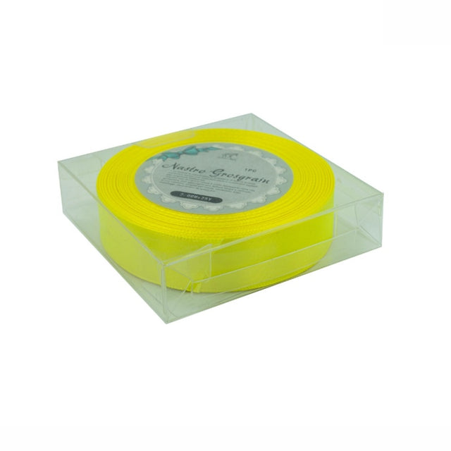 Accesorii creatie - panglica satin, galben fluorescent, 2cm x 22.86m, ZEBRA 323037