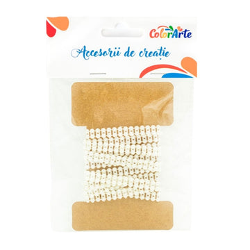 Accesorii creatie - perle, model sirag lat, 1.5m, Colorarte MY040