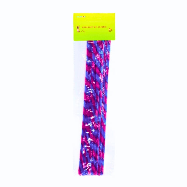 Accesorii creatie - sarma plusata, albastru, rosu, rasucita, set 10 buc, Colorarte