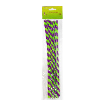 Accesorii creatie - sarma plusata, mov, verde, rasucita, set 10 buc, Colorarte