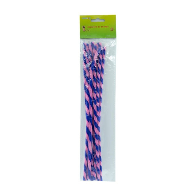 Accesorii creatie - sarma plusata, roz, mov, rasucita, set 10 buc, Colorarte