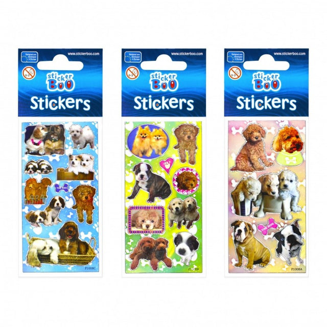 Abtibilduri - catei, set 5-9 buc, Sticker Boo, 235748