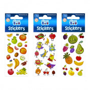 Abtibilduri - fructe, set 14-20 buc, 18x6 cm, Sticker Boo, 471543