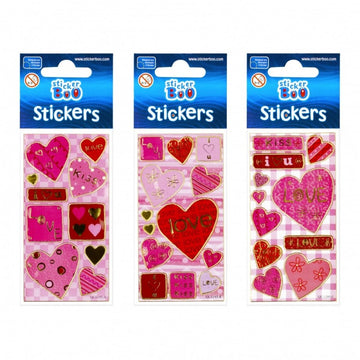 Abtibilduri - inimi / love, set 11-13 buc, 7x18 cm, Sticker Boo, 225030