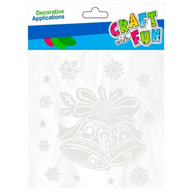 Abtibilduri - clopotei de Craciun, pentru ferestre, Craft with Fun, 501426