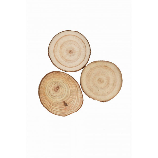 Accesorii creatie - lemn - rondele, 3.5cm, set 3 buc, Colorarte