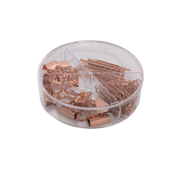 Accesorii set birou Cnx, 70 piese, bronz - agrafe, clips