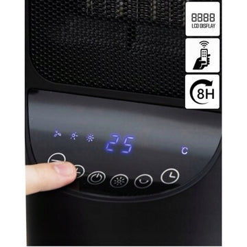 Aeroterma ceramica turn Zilan ZLN2052 negru 2000W, LED, telecomanda