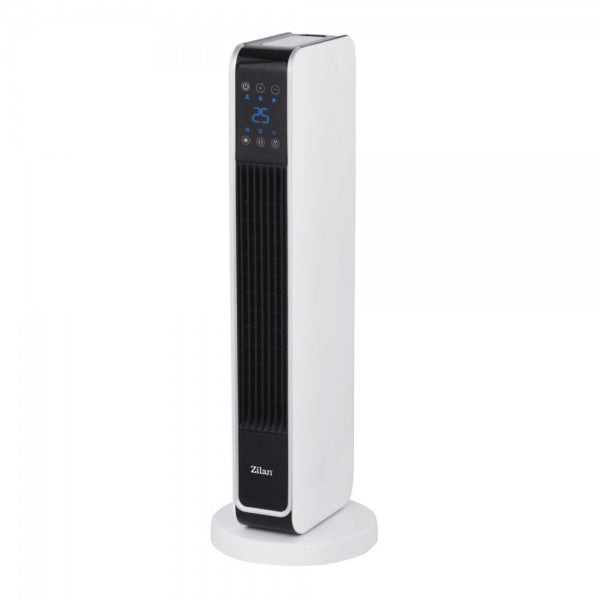 Aeroterma ceramica turn Zilan ZLN2069 alb 2200W, LED, telecomanda