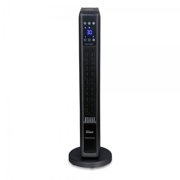 Aeroterma ceramica turn Zilan ZLN2076 negru 2200W, LED, telecomanda