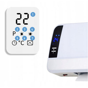 Aeroterma de perete Zilan ZLN2090 alba 2000W, LED, telecomanda