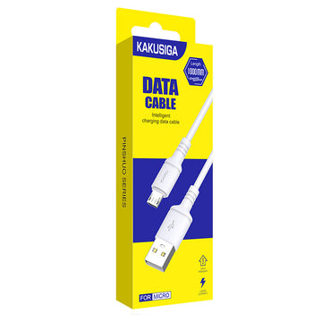 Cablu Date si Incarcare Kaku KSC-419, USB-A la MicroUSB, 18W, 2.4A, 1m - Alb