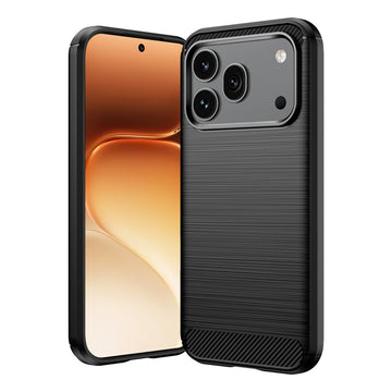 Husa Brush pentru Honor 600, TPU, Metall Look - Negru