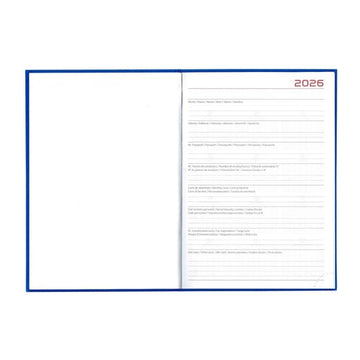Agenda A5 datata 2026 Artibest EJ-1202, 336 pagini, coperta buretata rosie