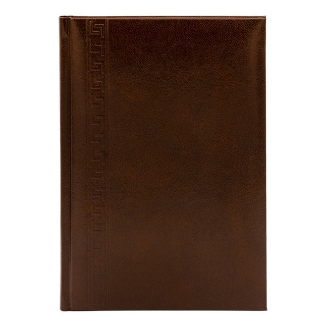 Agenda A5 nedatata Herlitz 9487900, 224 pagini, coperta buretata maro