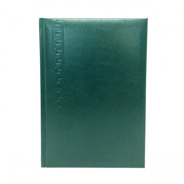 Agenda A5 nedatata Herlitz 9479790, 224 pagini, coperta buretata verde