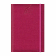 Agenda A5 nedatata Colere EJ-1503, 224 pagini, cu elastic, fucsia