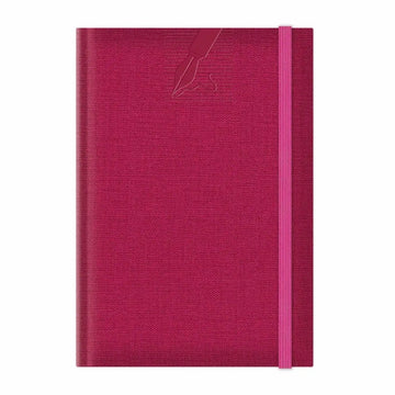 Agenda A5 nedatata Colere EJ-1503, 224 pagini, cu elastic, fucsia