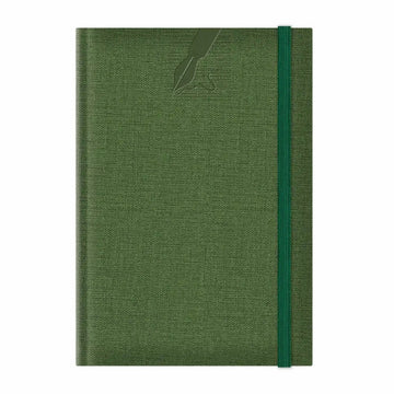 Agenda A5 nedatata Colere EJ-1504, 224 pagini, cu elastic, verde
