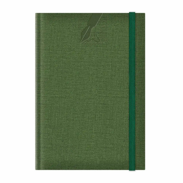 Agenda A5 nedatata Colere EJ-1504, 224 pagini, cu elastic, verde