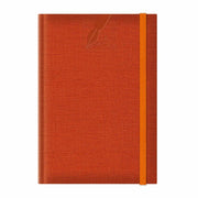 Agenda A5 nedatata Colere EJ-1506, 224 pagini, cu elastic, orange