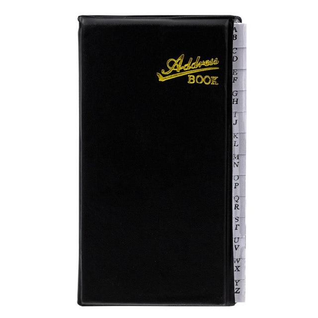 Agenda telefonica CNX 5987-48 / 5087, 9x15.5cm, coperta imitatie piele neagra