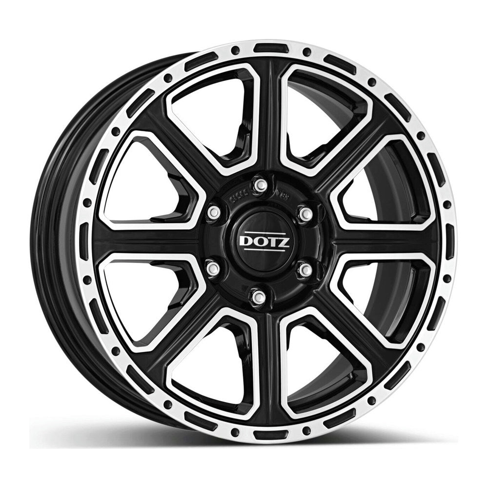 Janta aliaj DOTZ 4x4 Kalahari dark Black/polished 8x18 6x139.7 ET34 CB100.1