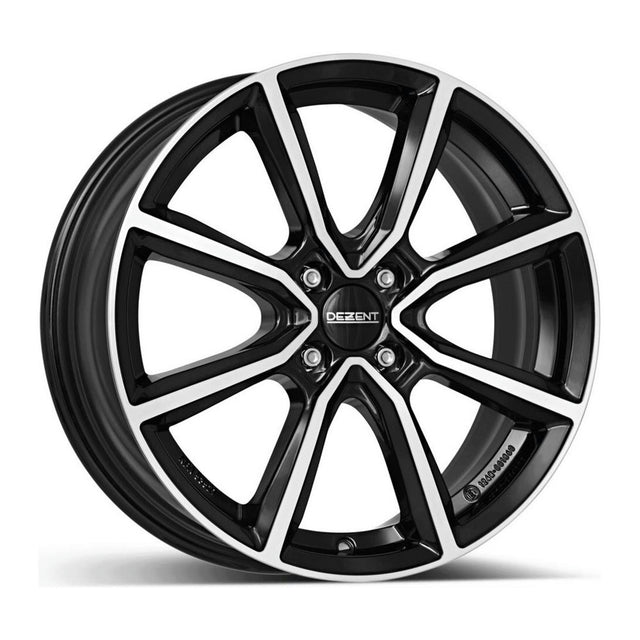 Janta aliaj DEZENT TN dark Black/polished 7x18 4x108 ET27 CB65.1