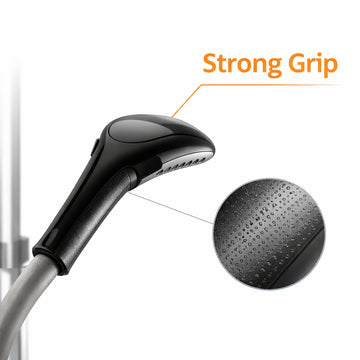 Aparat de calcat vertical cu aburi Hoffmans, 2000W, Rezervor Detasabil 3L, Incalzire Rapida 45s, Roz