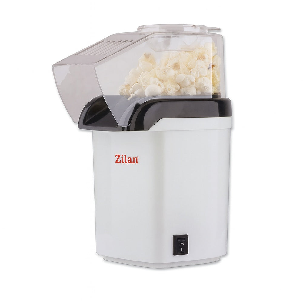 Aparat popcorn ZILAN ZLN8044 – 1200W, Sistem cu aer cald, alb