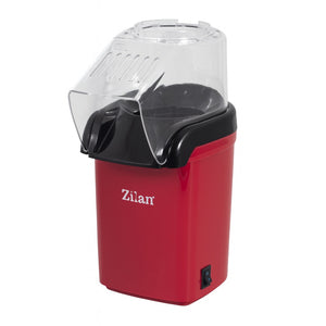 Aparat popcorn ZILAN ZLN8046 – 1200W, Sistem cu aer cald, rosu