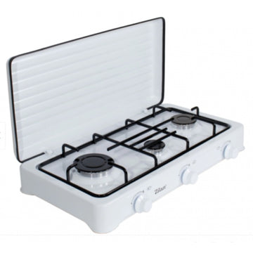 Aragaz 3 ochiuri Zilan ZLN-0032, doar GPL butelie, compact, protectie emailat, alb