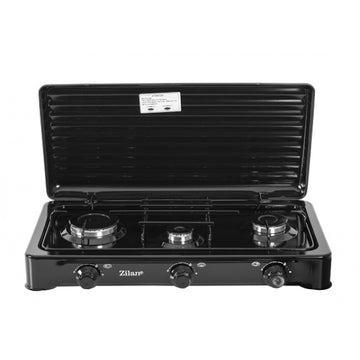 Aragaz 3 ochiuri Zilan ZLN-0032, negru, doar GPL butelie, compact, protectie
