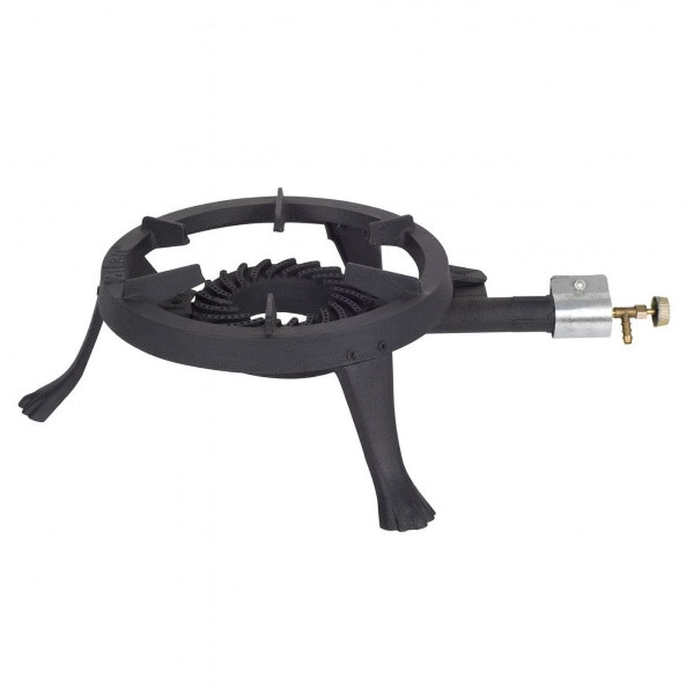 Arzator exterior rotund ZILAN, fonta, 25000kcal/h, diametru 28cm, ZLN5761, negru