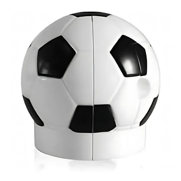 Ascutitoare electrica Eagle EG-5012, alimentare 4 baterii AA neincluse, 1 orificiu, 8mm, model minge fotbal, plastic, alb-negru