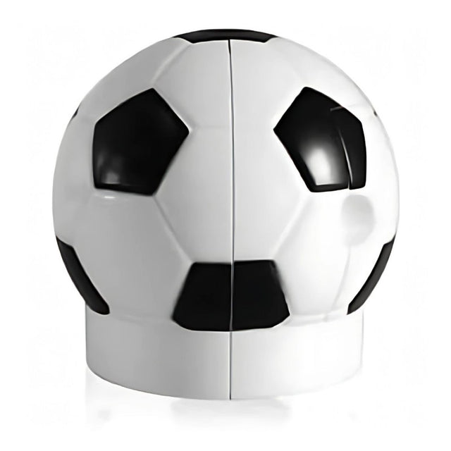 Ascutitoare electrica Eagle EG-5012, alimentare 4 baterii AA neincluse, 1 orificiu, 8mm, model minge fotbal, plastic, alb-negru