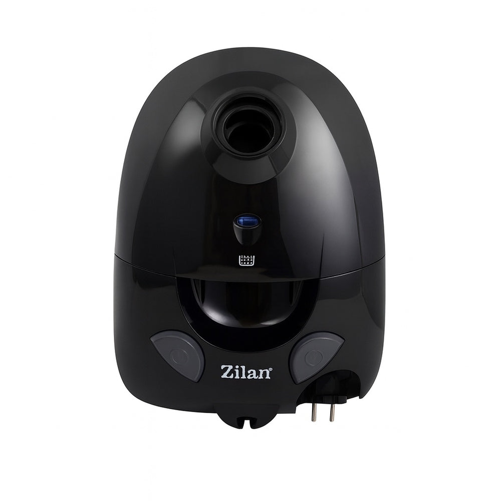 Aspirator 1200W Zilan ZLN8471 cu cap turbo ZLN0386, sac 2L, derulator automat cablu, negru