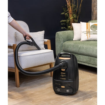 Aspirator cu sac Zilan ZLN4500 Aurum, 2400W, 5L, cupru, HEPA, afisaj digital, telecomanda, furtun 360°, silentios